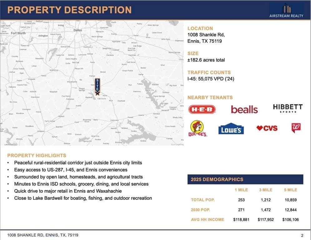 182.59 acres in Ellis County - photo 2