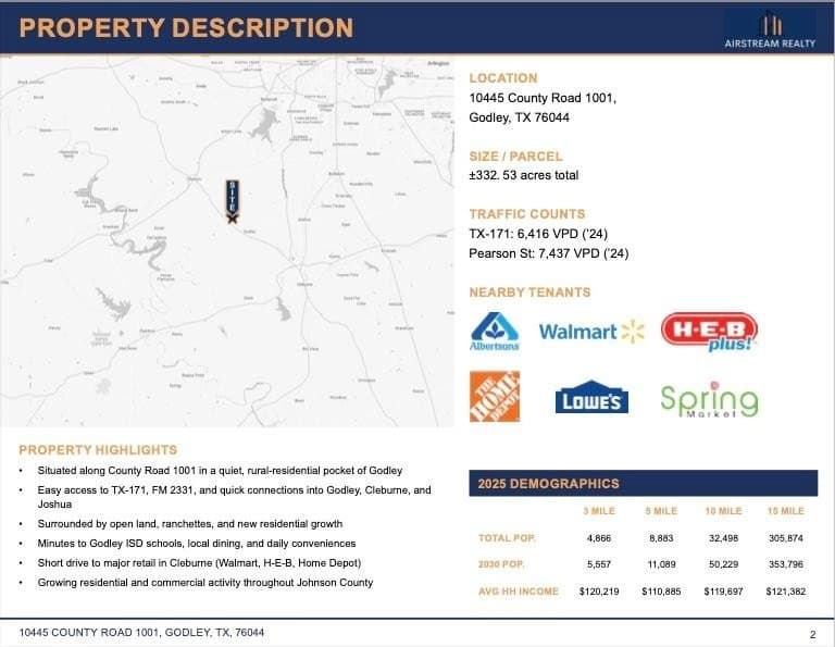 332.53 acres in Johnson County - photo 2