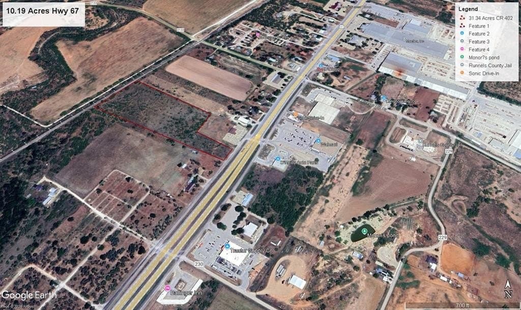 Hwy 67 lot: 10.19 Acres