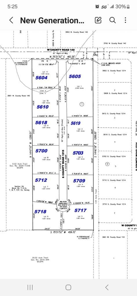 S County Rd 1215 lot: 009