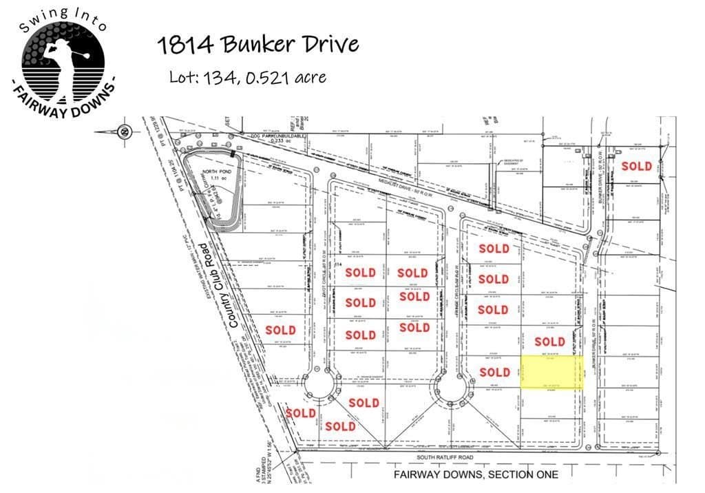 1814 Bunker Drive lot: 134