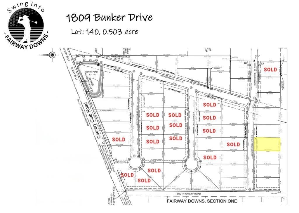 1809 Bunker Drive lot: 140