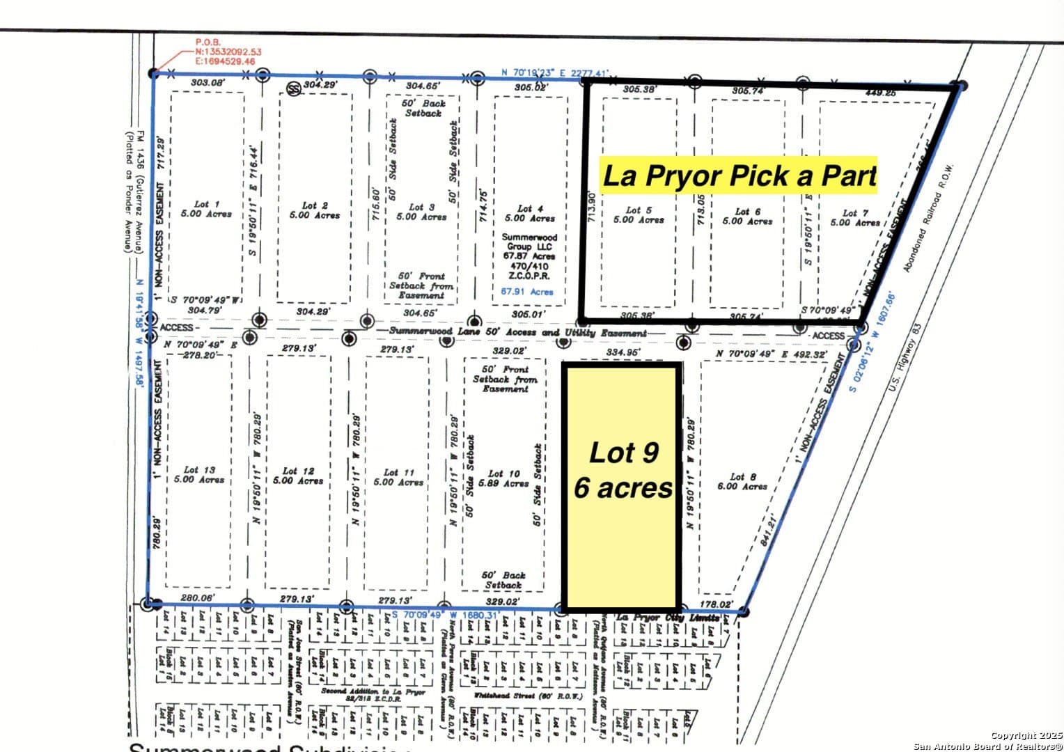 Summerwood Lane lot: 9