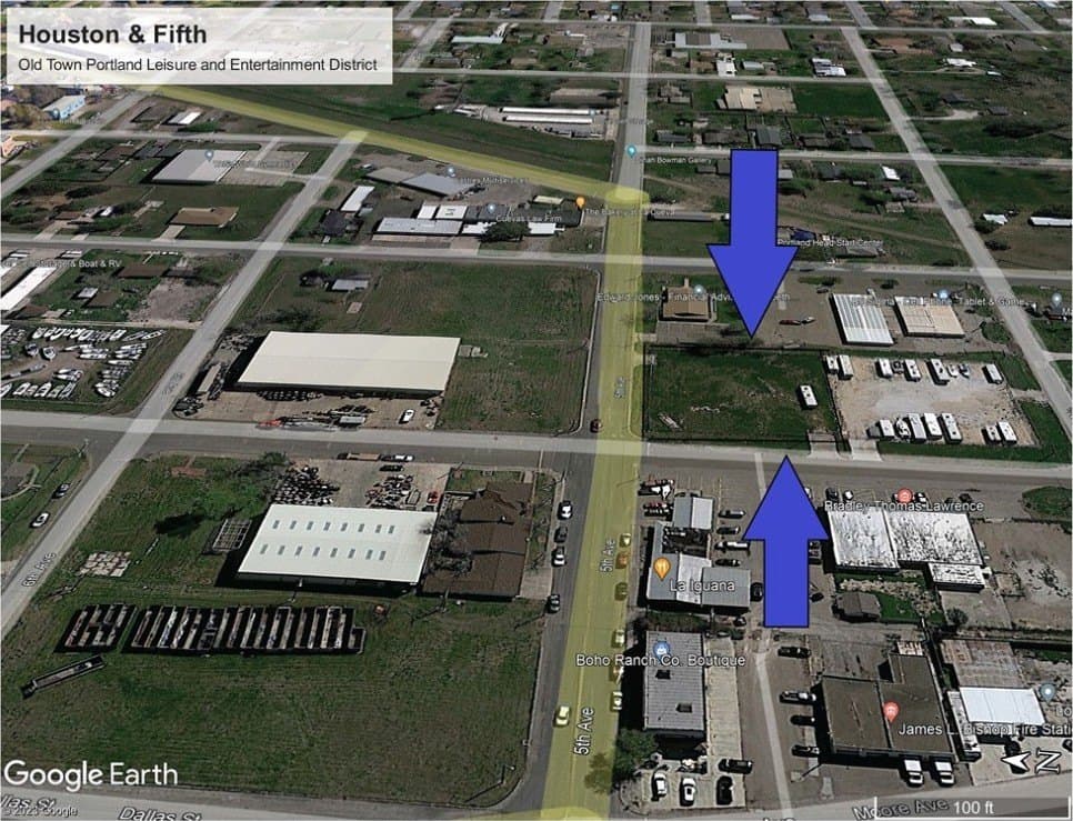 Corner Houston & Fifth lot: 19-24