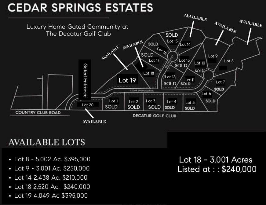 Lot 18 Big Cedar Court